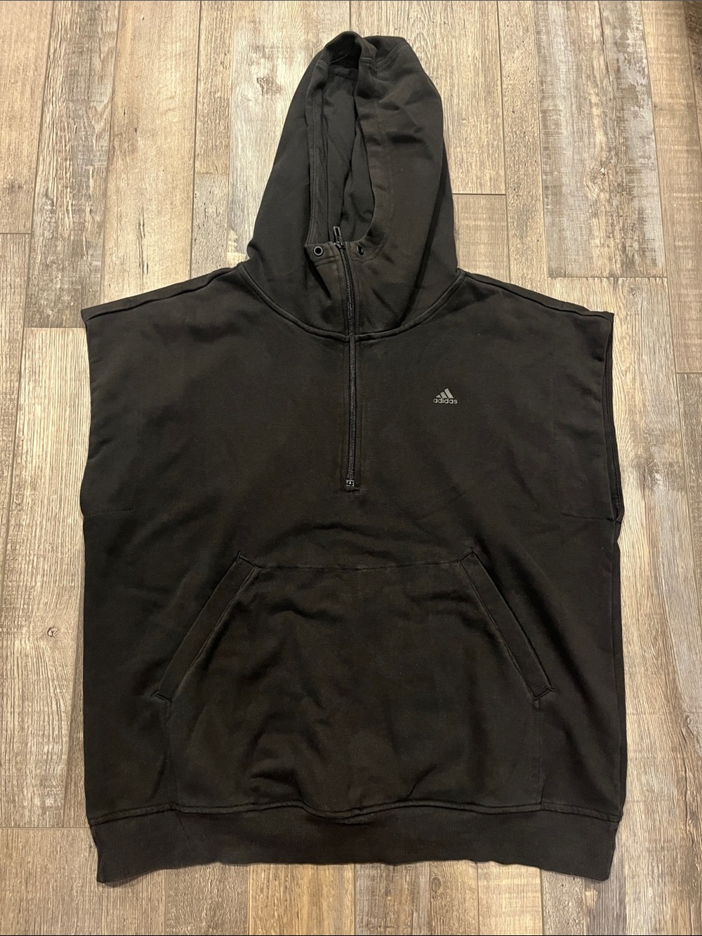 Adidas Sleeveless 1/4 Zip Hoodie
